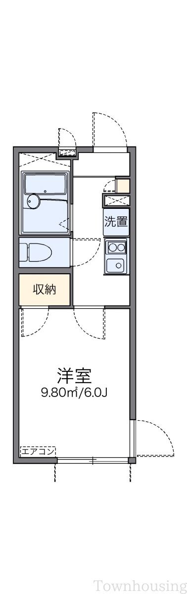 レオパレスなでしこの物件間取画像