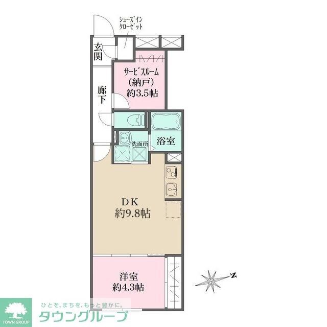 グローリオシェルト杉並方南町の物件間取画像