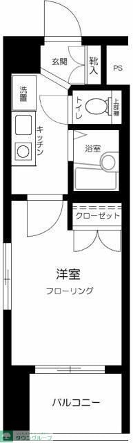 スカイコート新宿新都心の物件間取画像