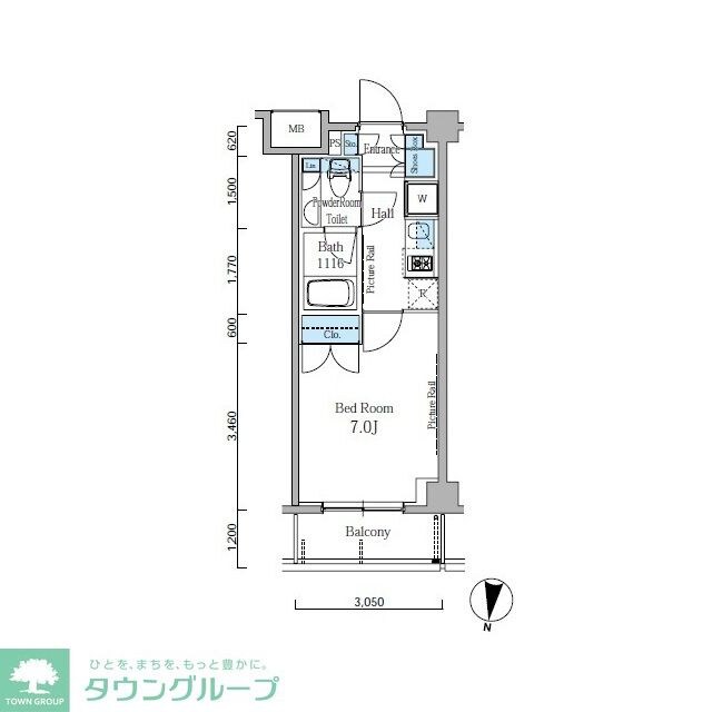 パークスフィア中野富士見町の物件間取画像