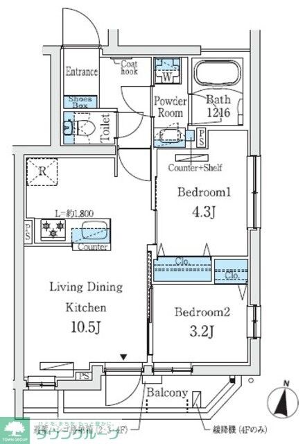 プライムブリス中野富士見町IIの物件間取画像