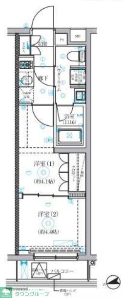 セジョリ鷺ノ宮IIの物件間取画像