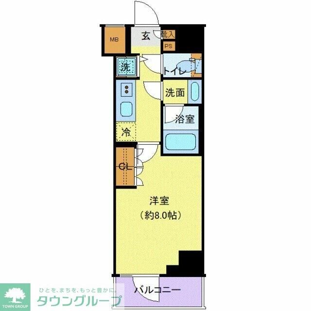 GENOVIA鷺ノ宮skygardenの物件間取画像