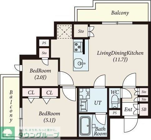 コンポジット新宿柏木の物件間取画像