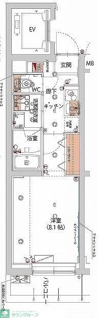 ハーモニーレジデンス新宿　ＴＨＥ　ＮＯＲＴＨの物件間取画像