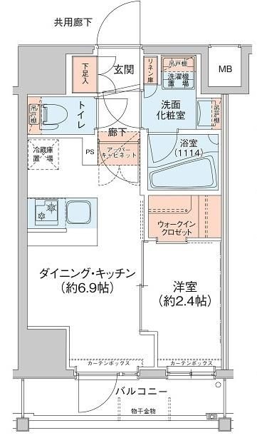 アジールコート新高円寺の物件間取画像