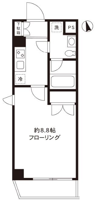 ミテッツァ大森IIの物件間取画像