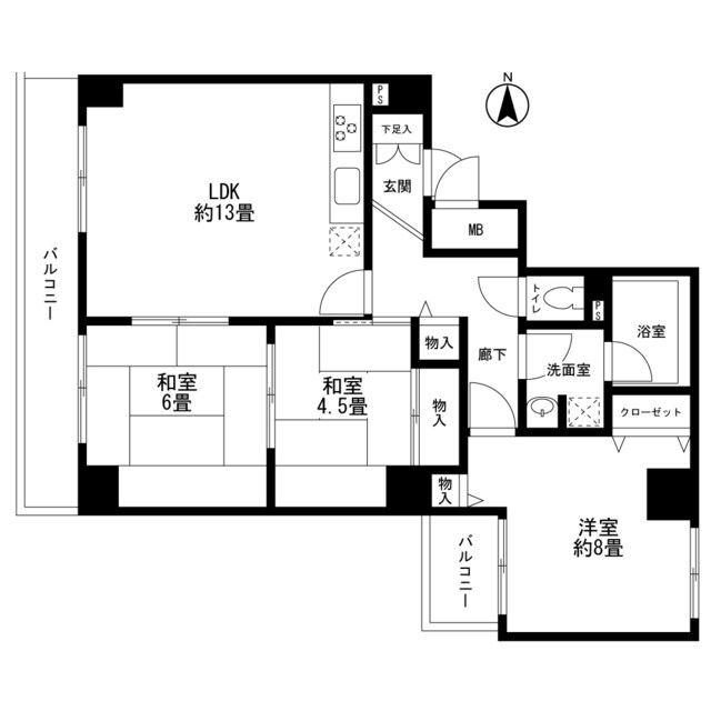 グレイス大森の物件間取画像