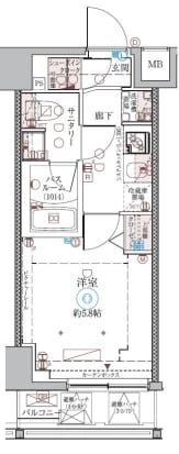 クレヴィスタ品川西大井IIの物件間取画像