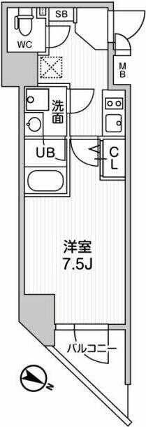 ALTERNA北品川の物件間取画像