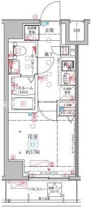 クレヴィスタ大井町の物件間取画像