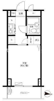 サンハイム南馬込の物件間取画像