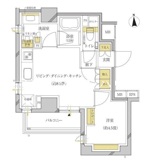 Ｐｒｅｍｉｕｍ　大岡山の物件間取画像