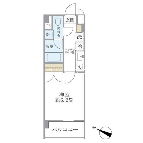 レジデンス西馬込の物件間取画像