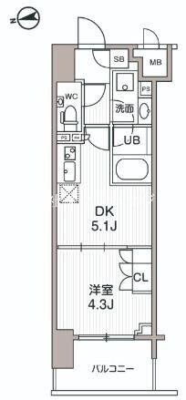 シーズンフラッツ大森エアリーの物件間取画像