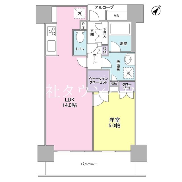 ＬａＳａｎｔｅ五反田の物件間取画像