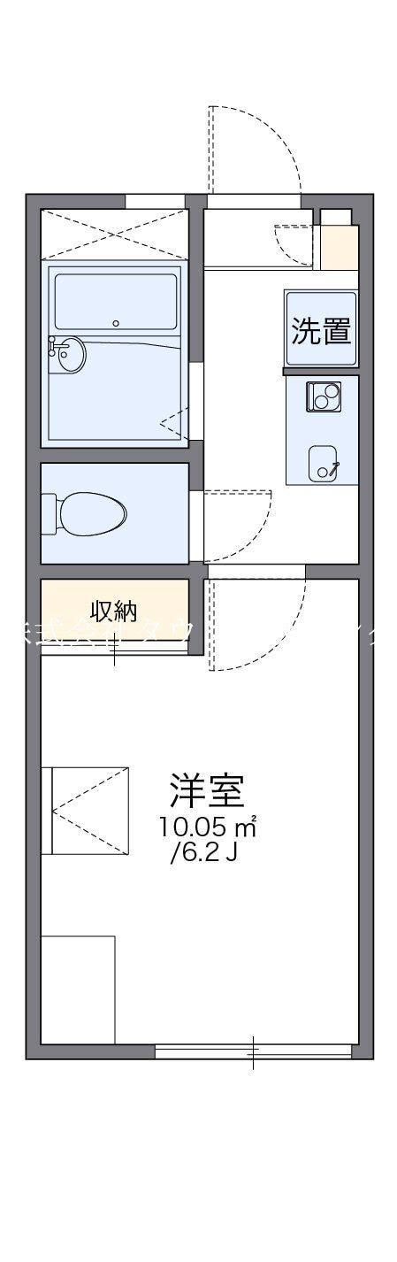 レオパレスエバラの物件間取画像