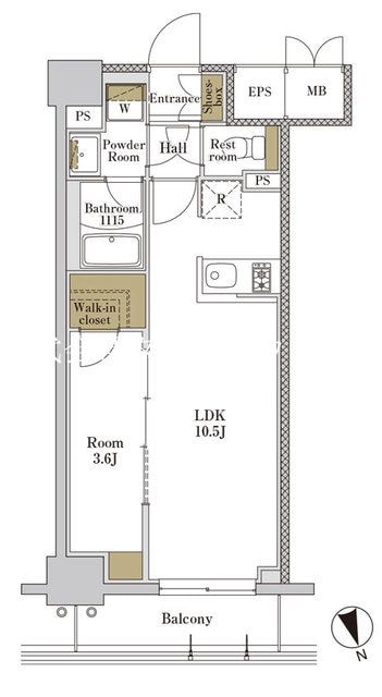 ＲＪＲプレシア大森北の物件間取画像