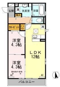 ブルームの物件間取画像
