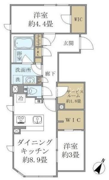 COMPOSITE高輪の物件間取画像