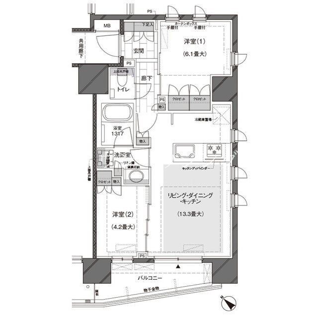 ルジェンテ武蔵小山の物件間取画像