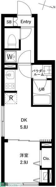 WHARF大井町westの物件間取画像