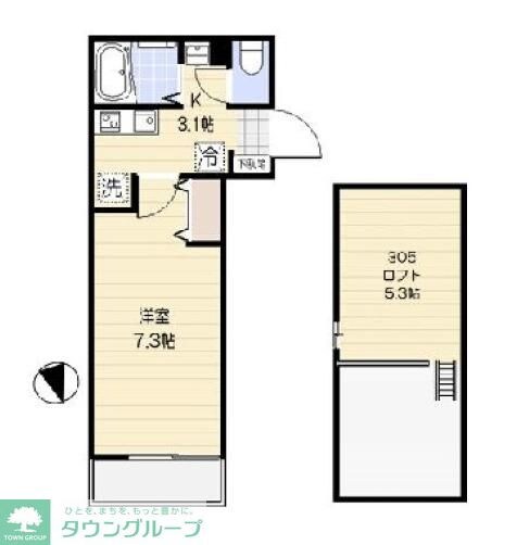 エクセラン下丸子の物件間取画像