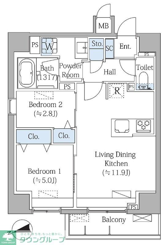 Ｇｒａｎｄ　Ｍａｒｋ　Ｒｅｓｉｄｅｎｃｅ大森の物件間取画像