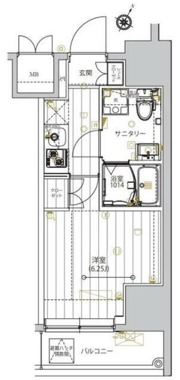 レガリス品川サウスの物件間取画像