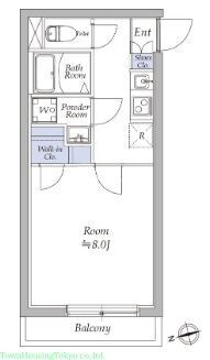 アトリオフラッツ奥沢の物件間取画像
