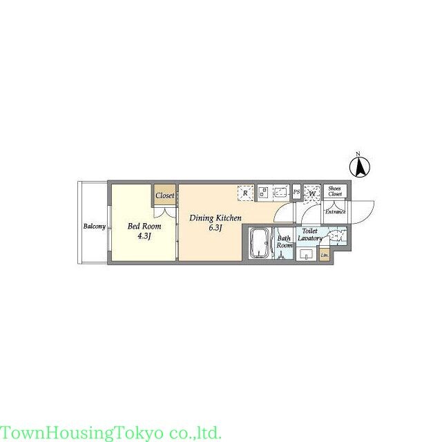 ベルファース三軒茶屋の物件間取画像