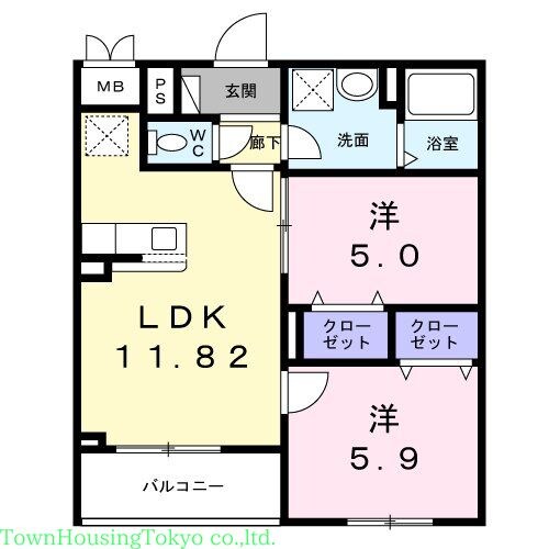 メゾン　アイティー　ジャックの物件間取画像