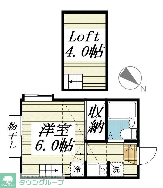 クレール世田谷の物件間取画像