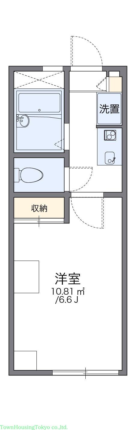 レオパレス田園１の物件間取画像