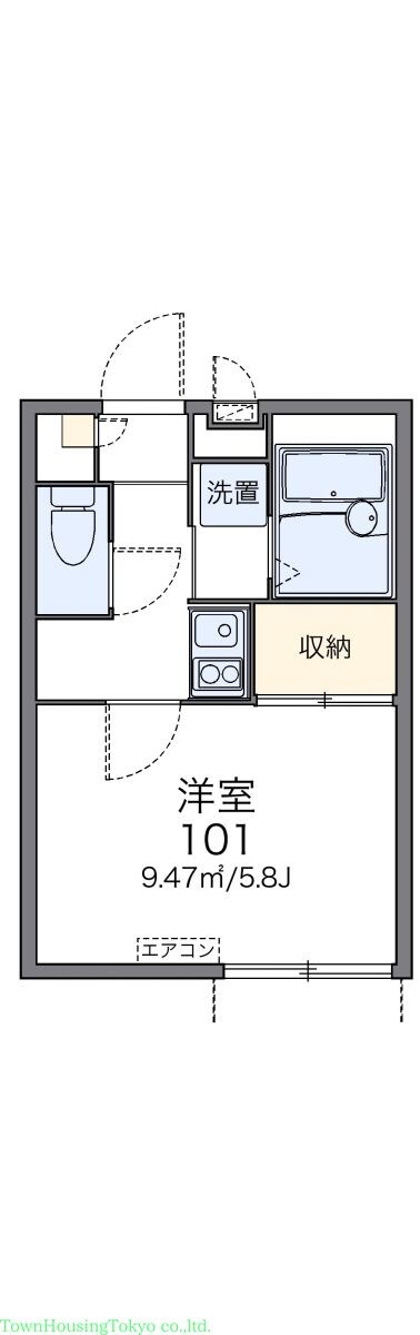 レオパレスエミールの物件間取画像