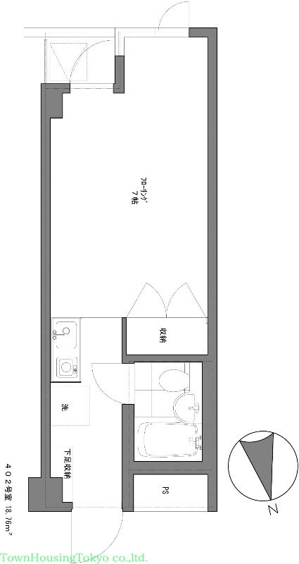 三鈴ハイムの物件間取画像