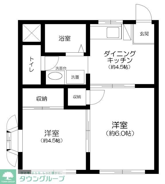 メゾンドコルテＡ棟の物件間取画像