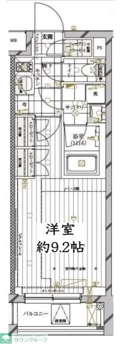 レガリス三軒茶屋の物件間取画像