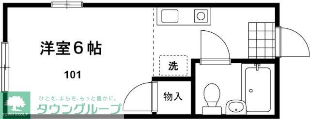 メゾネット東方の物件間取画像