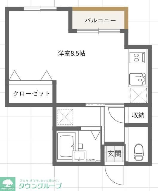 ディエティ世田谷経堂の物件間取画像