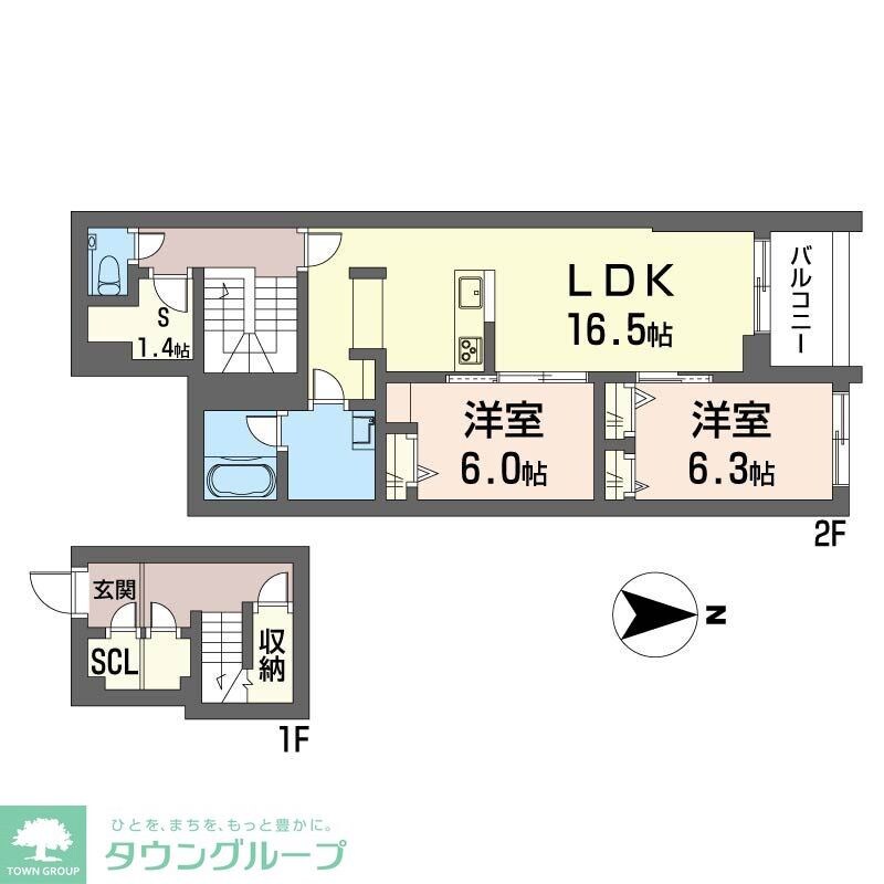 ウィズプラス等々力の物件間取画像