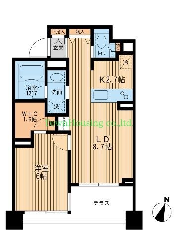 クリオ上野毛ラ・モードの物件間取画像