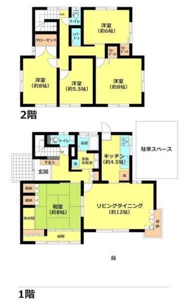 向山2丁目戸建の物件間取画像