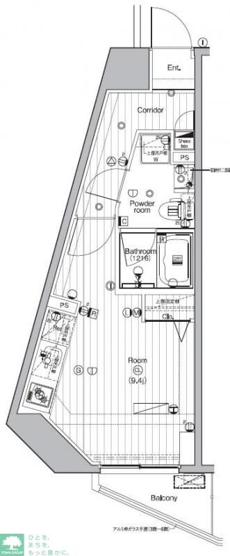 PREMIUM CUBE 池袋要町の物件間取画像