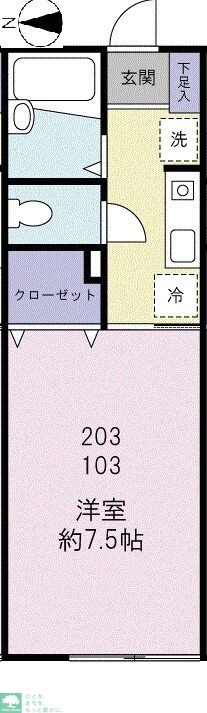 グランシェーヌの物件間取画像