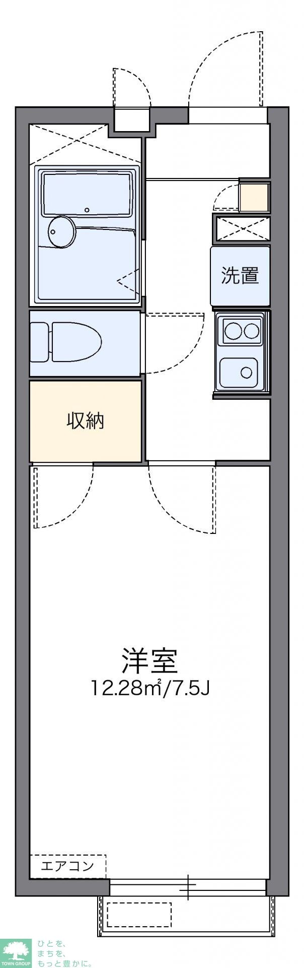 レオパレス和泉の物件間取画像