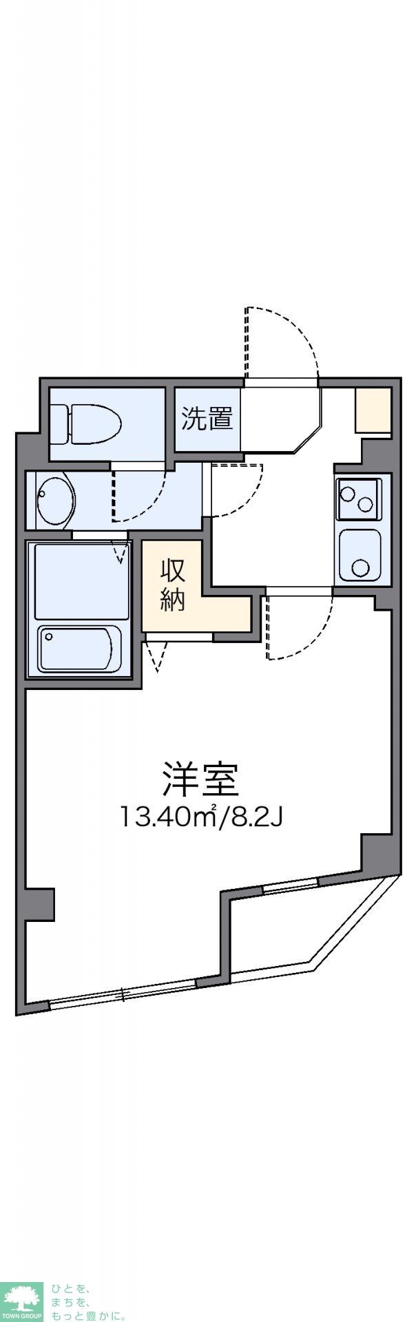 レオパレスエクセルカーサ平和台の物件間取画像