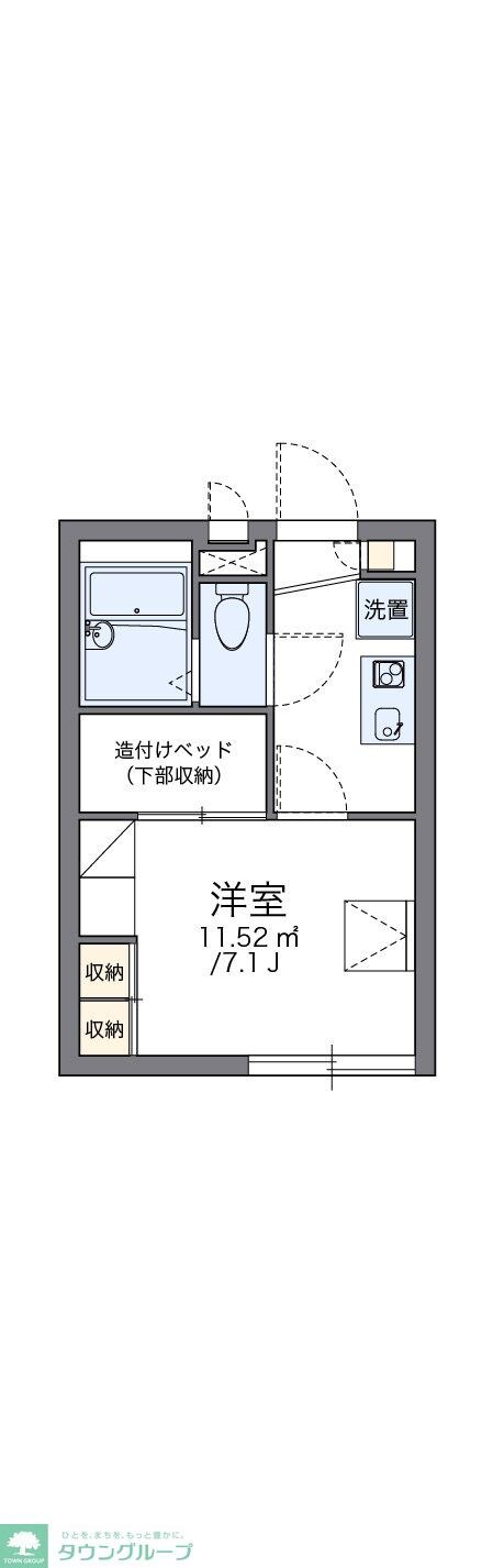 レオパレス千早の物件間取画像