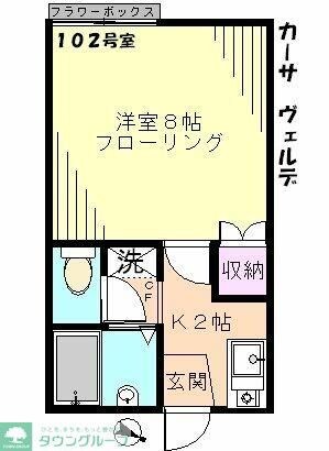 カーサヴェルデ（ＣＡＳＡ　ＶＥＲＤＥ）(カーサヴェルデ)の物件間取画像