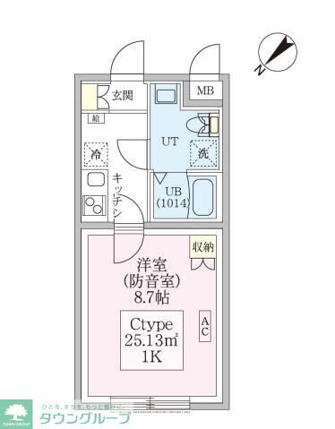 スカイラシクラス平和台の物件間取画像